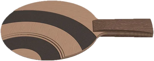 Madera de tenis de mesa con capas de fibra, sin gomas